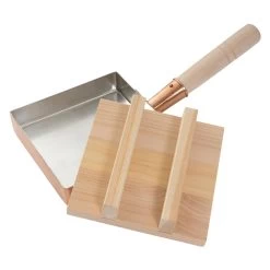 EBM Sawara Cypress Wooden Lid For Square Omelette Pan -Professional Furniture And Kitchen Supplies Store EBMSawaraCypressWoodenLidforSquareOmelettePan 3