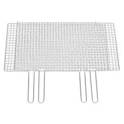 EBM Stainless Steel Barbecue Grill Mesh Double Handle Sandwiched Type
