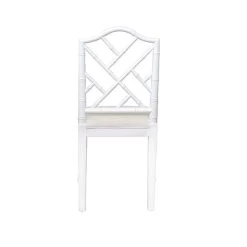 Worlds Away Fairfield Bamboo Dining Chair - Matte White Lacquer -Professional Furniture And Kitchen Supplies Store FAIRFIELD WH BACK 76968.1591716146