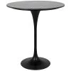 Leah 36"H Black Bar Table With Black Stone Top - Matte Black 1 Leah 36"H Black Bar Table With Black Stone Top - Matte Black -Professional Furniture And Kitchen Supplies Store GBAR001MTB 36 1