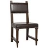 Julian Chair With Leather - Distressed Brown