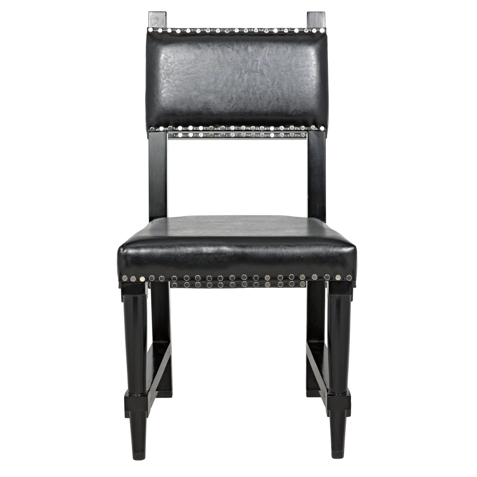 Julian Chair With Leather - Distressed Black 5 Julian Chair With Leather - Distressed Black - Image 3