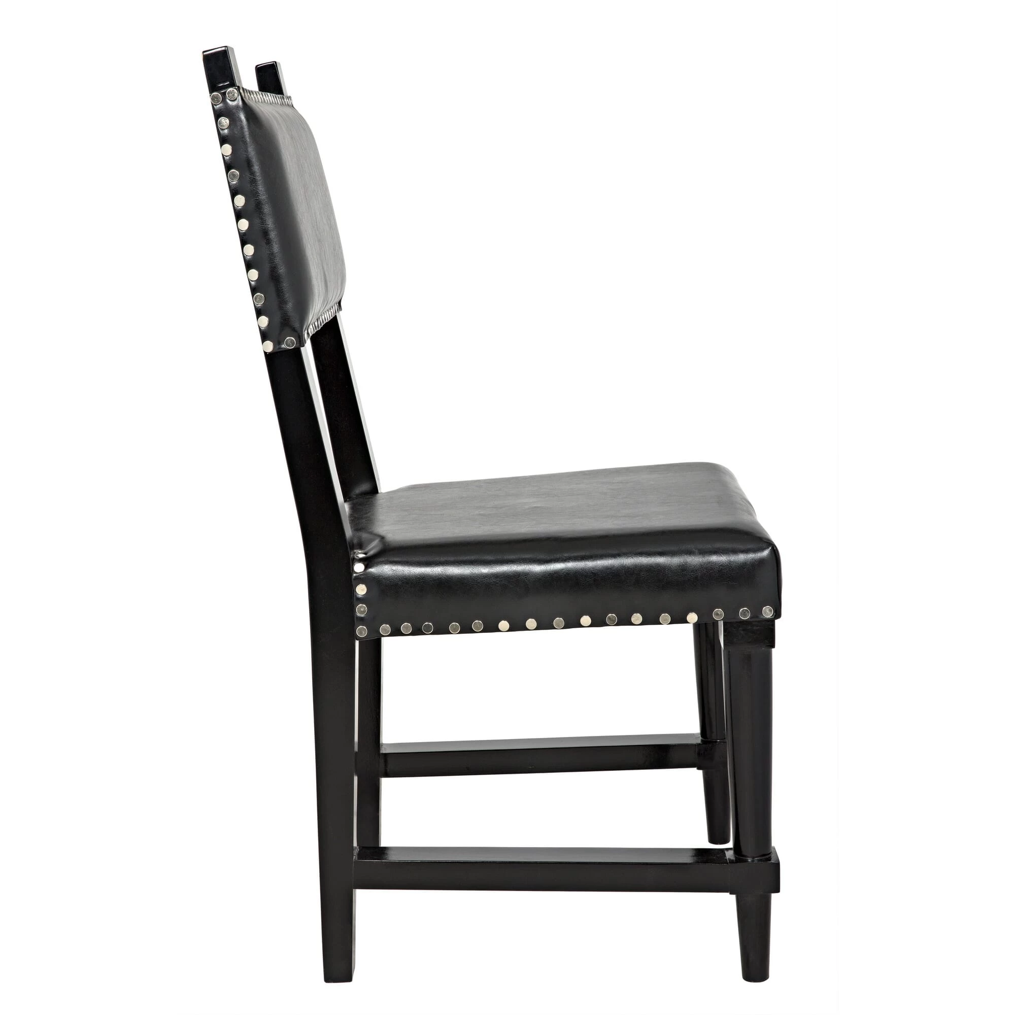 Julian Chair With Leather - Distressed Black 7 Julian Chair With Leather - Distressed Black - Image 5
