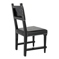 Julian Chair With Leather - Distressed Black 19 Julian Chair With Leather - Distressed Black -Professional Furniture And Kitchen Supplies Store GCHA275D1 5