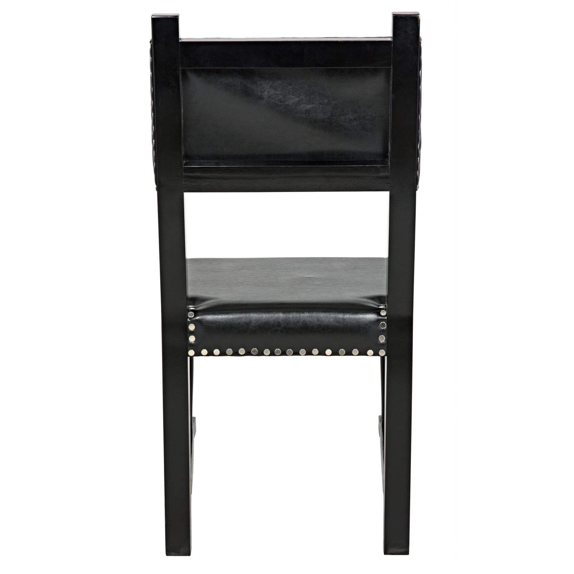 Julian Chair With Leather - Distressed Black 9 Julian Chair With Leather - Distressed Black - Image 7