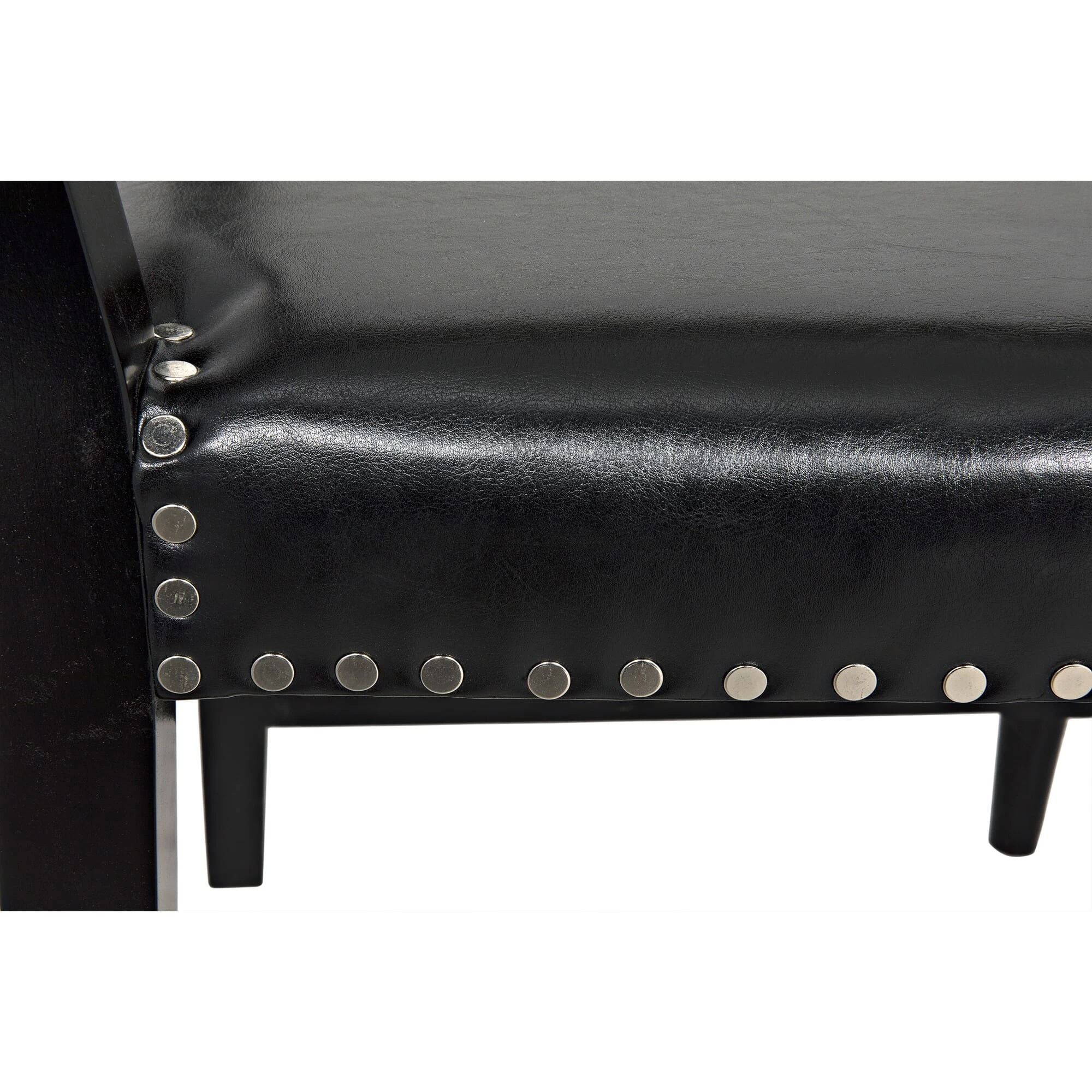 Julian Chair With Leather - Distressed Black 11 Julian Chair With Leather - Distressed Black - Image 9