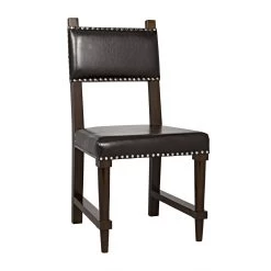 Julian Chair With Leather - Distressed Brown -Professional Furniture And Kitchen Supplies Store GCHA275D 3