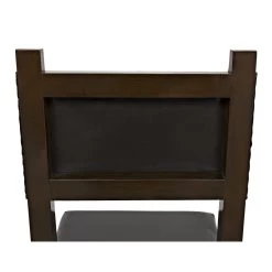 Julian Chair With Leather - Distressed Brown -Professional Furniture And Kitchen Supplies Store GCHA275D 7