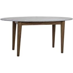 Beatrice Oval Dining Table - Dark Walnut Base