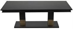Reba Dining Table - Hand Rubbed Black With Brass Accents 15 Reba Dining Table - Hand Rubbed Black With Brass Accents -Professional Furniture And Kitchen Supplies Store GTAB551HB 5