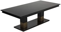 Reba Dining Table - Hand Rubbed Black With Brass Accents 16 Reba Dining Table - Hand Rubbed Black With Brass Accents -Professional Furniture And Kitchen Supplies Store GTAB551HB 6