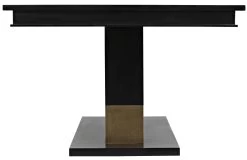 Reba Dining Table - Hand Rubbed Black With Brass Accents 17 Reba Dining Table - Hand Rubbed Black With Brass Accents -Professional Furniture And Kitchen Supplies Store GTAB551HB 7