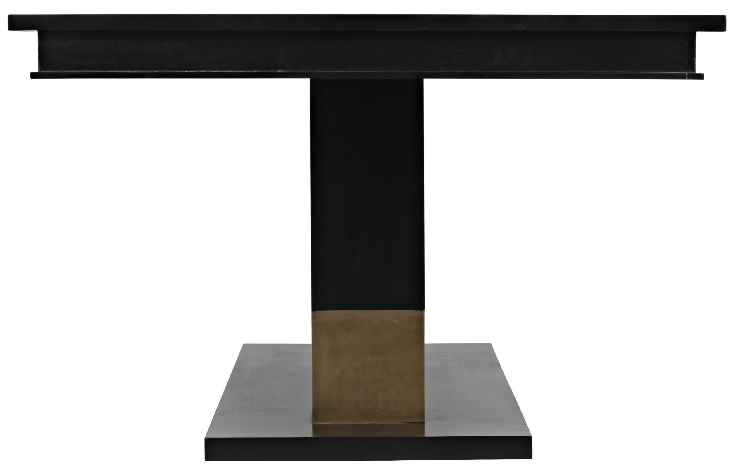 Reba Dining Table - Hand Rubbed Black With Brass Accents 10 Reba Dining Table - Hand Rubbed Black With Brass Accents - Image 8