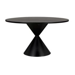 Hoskin Dining Table - Black Steel