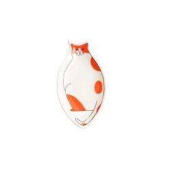 HAREKUTANI Porcelain Cat Petit Plate