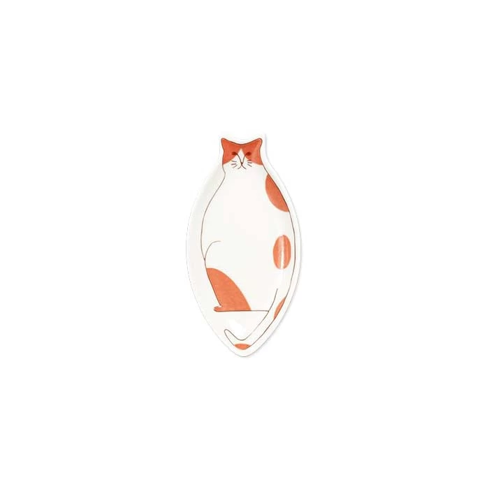 HAREKUTANI Porcelain Cat Small Plate 3 HAREKUTANI Porcelain Cat Small Plate