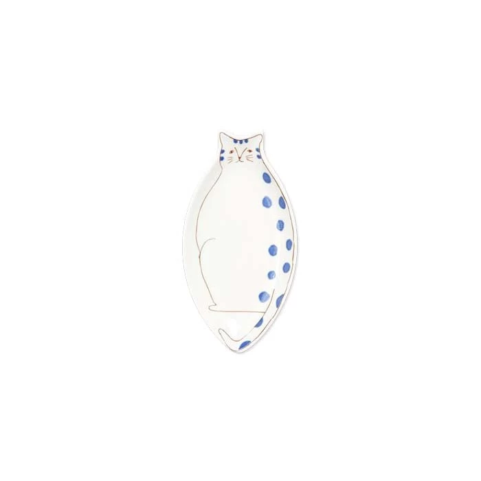 HAREKUTANI Porcelain Cat Small Plate 5 HAREKUTANI Porcelain Cat Small Plate - Image 3