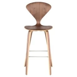 Nuevo Satine Bar Stool - Walnut