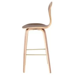 Nuevo Satine Bar Stool - Walnut -Professional Furniture And Kitchen Supplies Store HGEM796 17