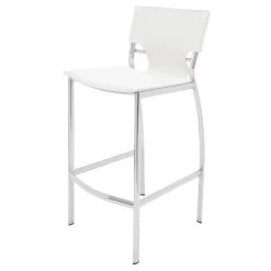 Nuevo Lisbon Bar Stool - White 6 Nuevo Lisbon Bar Stool - White -Professional Furniture And Kitchen Supplies Store HGGA217 22