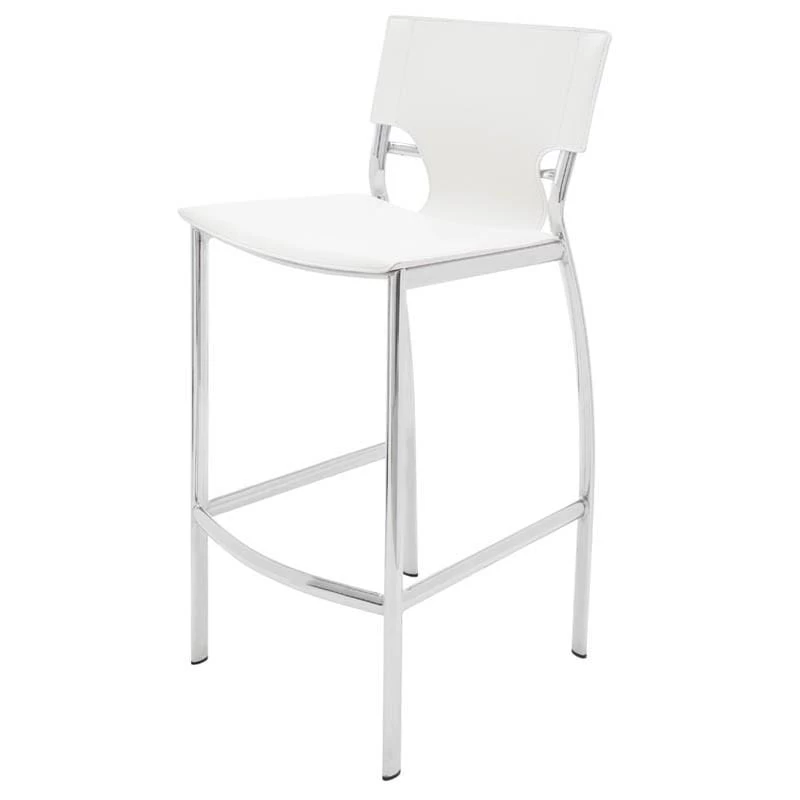 Nuevo Lisbon Counter Stool - White 4 Nuevo Lisbon Counter Stool - White - Image 2