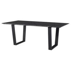 Nuevo Catrine Dining Table - Black Wood Vein
