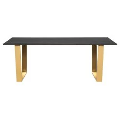 Nuevo Linea Dining Table - Ebonized Brushed Gold - Available In 2 Sizes -Professional Furniture And Kitchen Supplies Store HGSR831 1