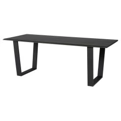 Nuevo Linea Dining Table - Ebonized Matte Black - Available In 2 Sizes