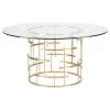Nuevo Round Tiffany Dining Table - Gold -Professional Furniture And Kitchen Supplies Store HGSX216 13