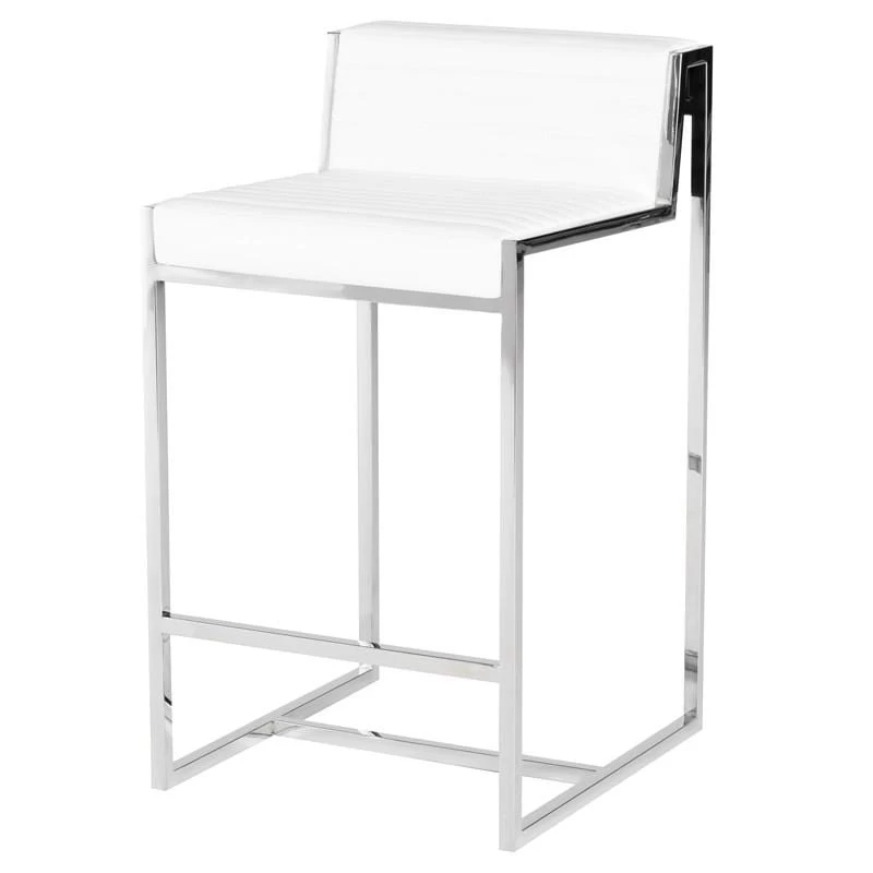 Nuevo Zola Counter Stool - White 4 Nuevo Zola Counter Stool - White - Image 2