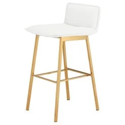 Nuevo Sabrina Counter Stool - White -Professional Furniture And Kitchen Supplies Store HGTB517 15