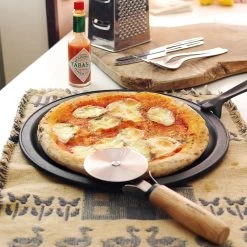 Iwachu Induction Cast-Iron Pizza Pan With Removable Handle 16 Iwachu Induction Cast-Iron Pizza Pan With Removable Handle -Professional Furniture And Kitchen Supplies Store IwachuInductionCast IronPizzaPanwithRemovableHandle 9