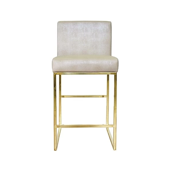 Worlds Away Kingston Counter Stool With Brass Base 4 Worlds Away Kingston Counter Stool With Brass Base - Image 2