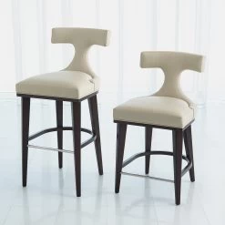 Global Views Anvil Back Barstool - Available In 3 Colors 38 Global Views Anvil Back Barstool - Available In 3 Colors -Professional Furniture And Kitchen Supplies Store MC 2517 16