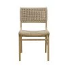 Worlds Away Monroe Rattan Wrapped Dining Chair - Cerused Oak -Professional Furniture And Kitchen Supplies Store MONROE CO FRONT 59430.1619197978