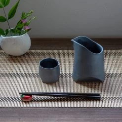 Marumi Yasuda Kawara TSUKI Ceramic Guinomi Sake Cup -Professional Furniture And Kitchen Supplies Store MarumiYasudaKawaraTSUKICeramicFlatOvalPlate 2