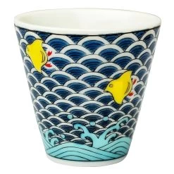Seikou Kutani Porcelain Ochoko Sake Cup Chidori