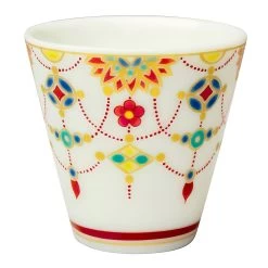 Seikou Kutani Porcelain Ochoko Sake Cup Yourakumon