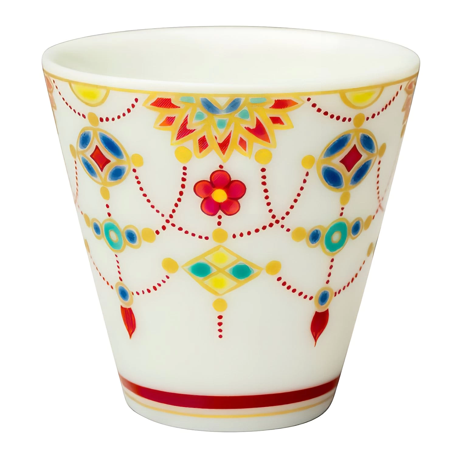 Seikou Kutani Porcelain Ochoko Sake Cup Yourakumon 3 Seikou Kutani Porcelain Ochoko Sake Cup Yourakumon