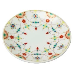 Seikou Kutani Porcelain Small Plate Yourakumon