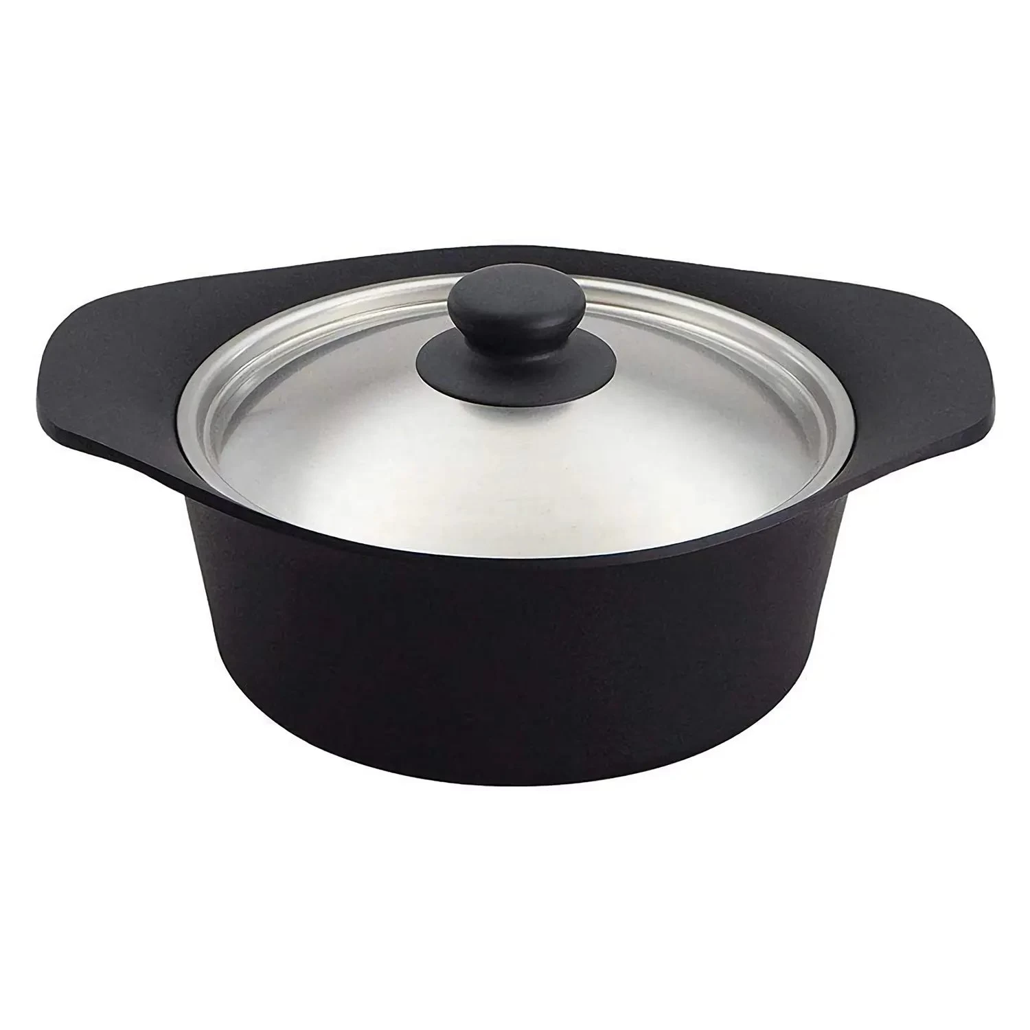 Sori Yanagi Cast Iron Induction Deep Casserole 22cm With Stainless Steel Lid 3 Sori Yanagi Cast Iron Induction Deep Casserole 22cm With Stainless Steel Lid