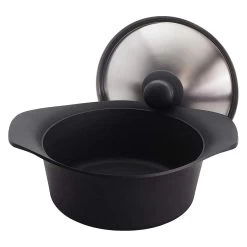 Sori Yanagi Cast Iron Induction Deep Casserole 22cm With Stainless Steel Lid 11 Sori Yanagi Cast Iron Induction Deep Casserole 22cm With Stainless Steel Lid -Professional Furniture And Kitchen Supplies Store SoriYanagiCastIronInductionDeepCasserole22cmwithStainlessSteelLid 5