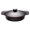 Sori Yanagi Cast Iron Induction Shallow Casserole 22cm With Lid & Fork -Professional Furniture And Kitchen Supplies Store SoriYanagiCastIronInductionShallowCasserole22cmwithLid Fork 1