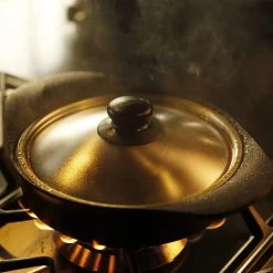 Sori Yanagi Cast Iron Induction Shallow Casserole 22cm With Stainless Steel Lid -Professional Furniture And Kitchen Supplies Store SoriYanagiCastIronInductionShallowCasserole22cmwithStainlessSteelLid 4