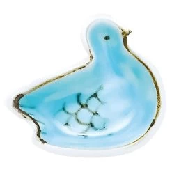 Soukyu Porcelain Lucky Charm Mamezara Plate Pigeon