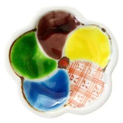 Soukyu Porcelain Lucky Charm Mamezara Plate Plum Blossom