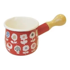 Yutaka Horo Plune Enameled Petit Milk Pan Candy Flower