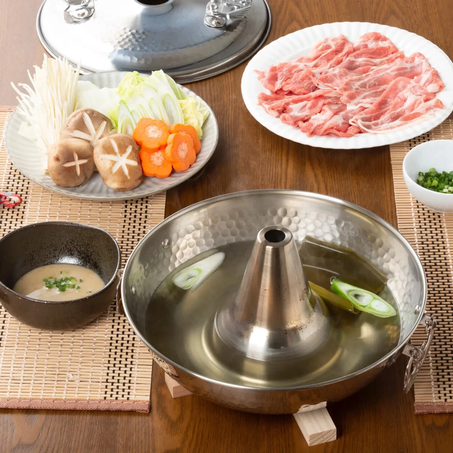 Takekoshi Stainless Steel Shabu Shabu Hot Pot Kiko 7 Takekoshi Stainless Steel Shabu Shabu Hot Pot Kiko - Image 5