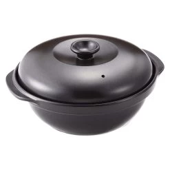 Toceram Heat-Resistant Ceramic Casserole Pot With Steamer Insert