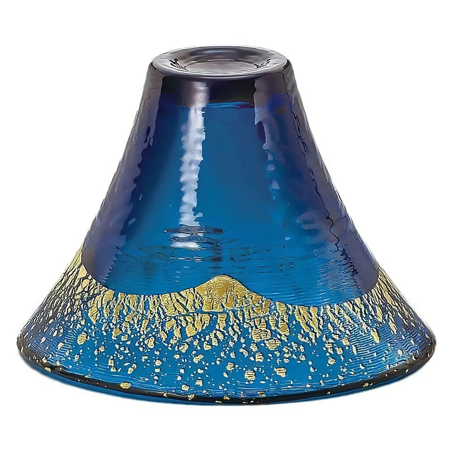 Toyo Sasaki Glass Mount Fuji Glass With Gold Sake Cup 5 Toyo Sasaki Glass Mount Fuji Glass With Gold Sake Cup - Image 3
